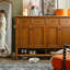 Banc de rangement pour chaussures en bois brun