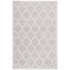Tapis géométrique gris clair / ivoire Ammundsen-747219366