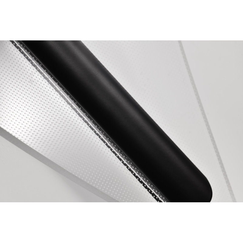 Antwon LED Small Wall Sconce - Matte Black - Silk Screened Acrylic Lens, 23.63" H x 6.75" W x 4.75" D