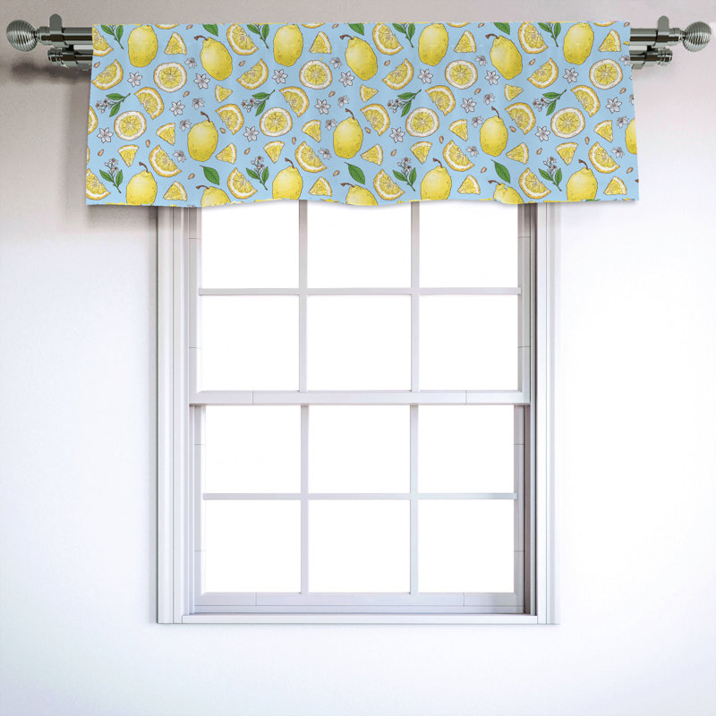 Sateen Ruffled Window Valance