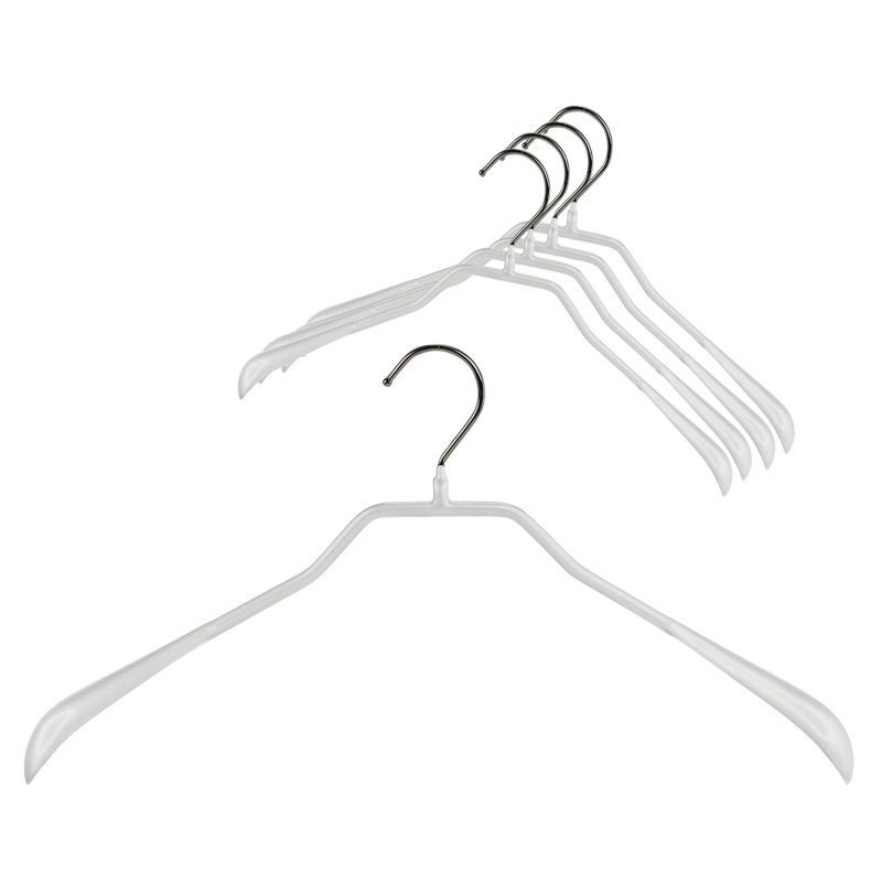 Cintre en métal antidérapant Bodyform, Blanc, H 8 po x l 16,5 po x P 1,25 po