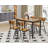 Modern 5-Piece Dining Table Set With 4 Chairs - Perfect For Small Spaces, Easy To Clean-106358397-106358400-106358402