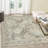 Sarto Oriental Machine Woven Polyester Area Rug in Beige/Gray-663504058