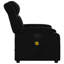  Fauteuil inclinable de massage en similicuir noir