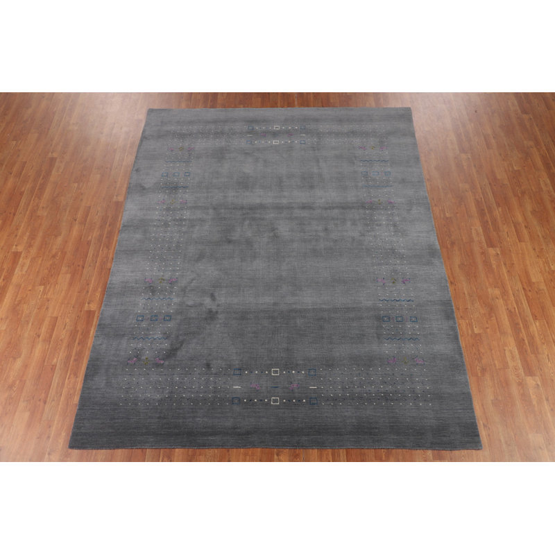 Tapis tribal gris Gabbeh 10