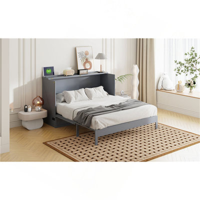 Queen Size Murphy Bed With Large Drawers
