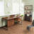Walnut And Sandy Black 1-Drawer Writing Desk
