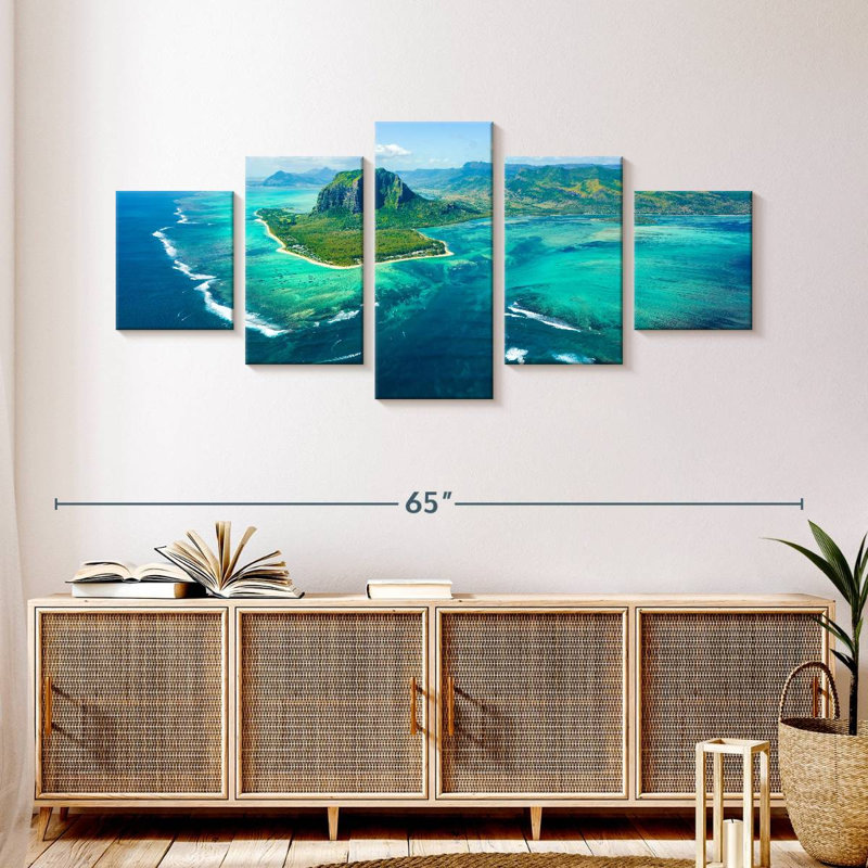Mauritius Island, 24" H x 55" W