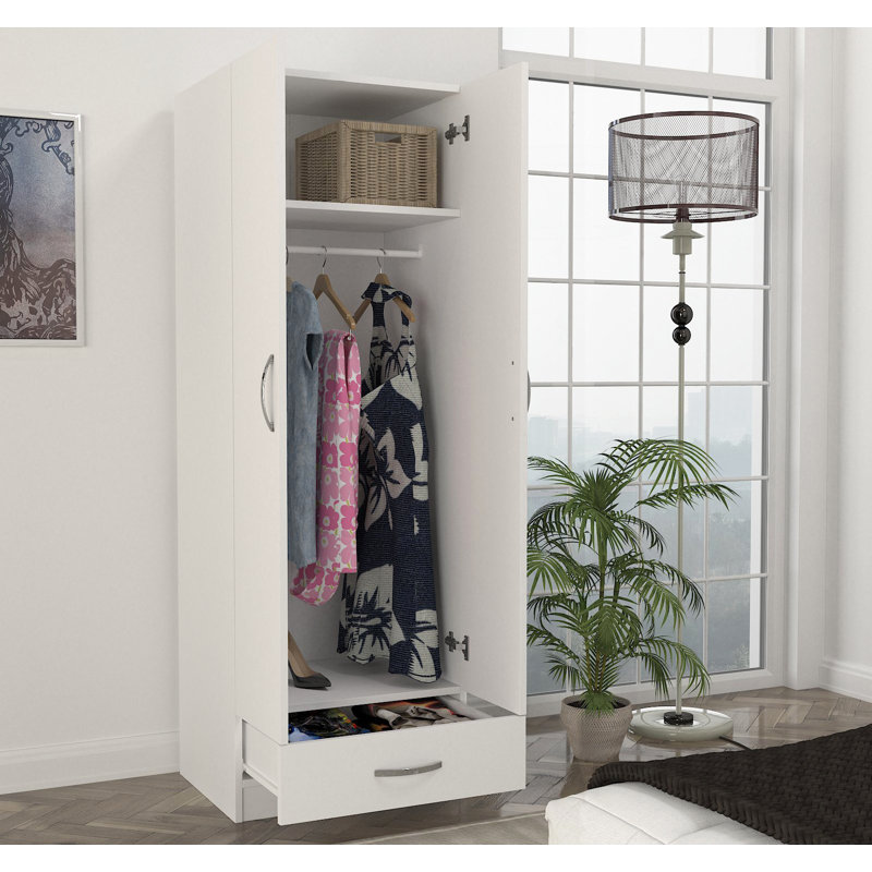 Haerle 2 Door Manufactured Wood Wardrobe