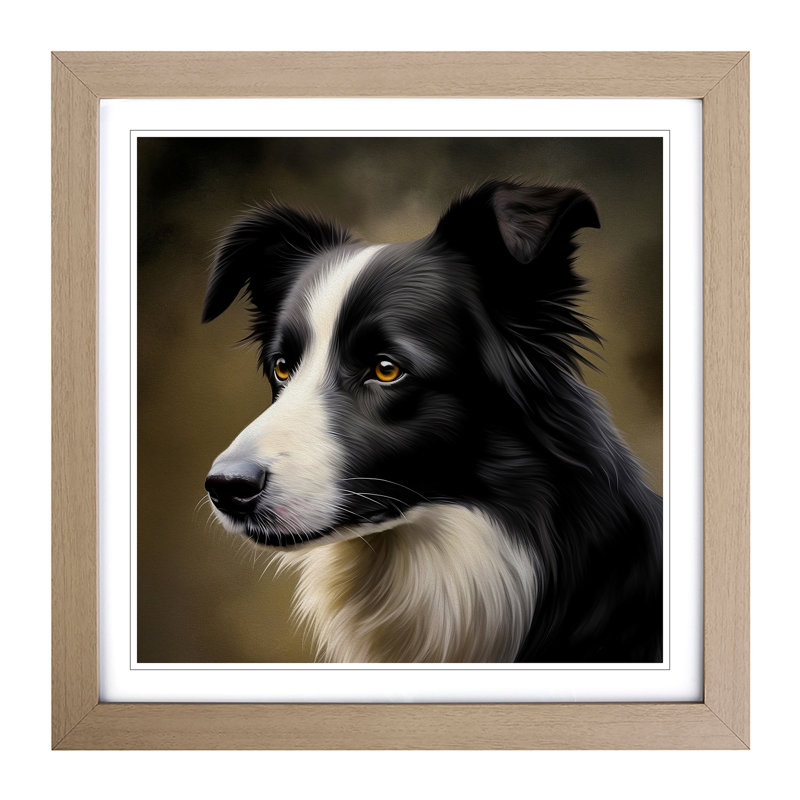 Single Picture Frame Print on Wood, Oak