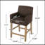Upholstered 26 Inch Counter Stool - Weathered -1892956939-1892956942