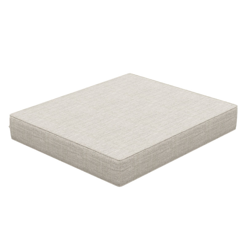 Sunbrella® Outdoor Ottoman Seat Cushion, 26" W x 24" D, Cast Silver
