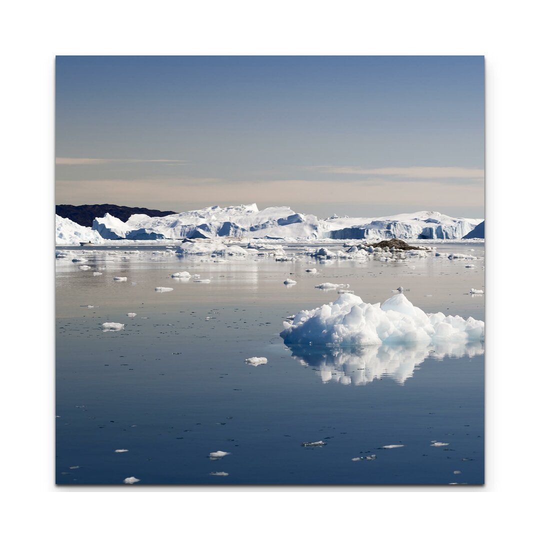 Leinwandbild Eisberge und Gletscher an der Westküste von Grönland