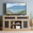 58.5" Embossed TV Media Stand for TVs up to 65 Inches, Media Console with Adjustable Shelf & Sliding Door, Ample Storage, Fish Tank Cabinet for Living Room and Entertainment Center-1134464698-1122825484