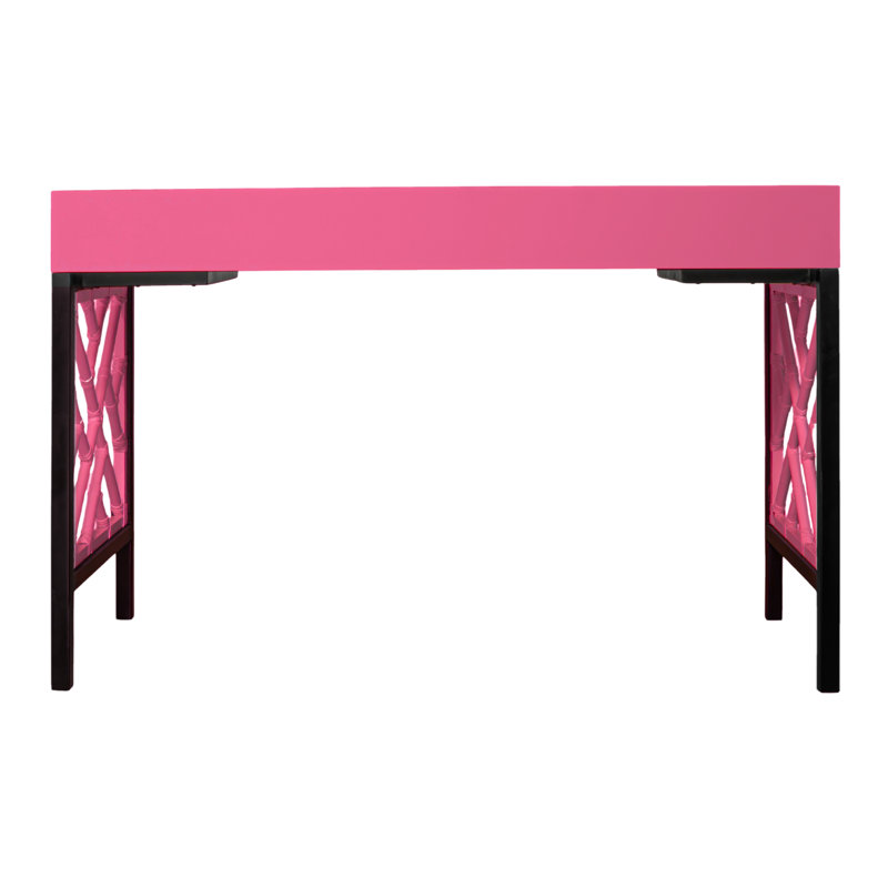 Chippendale Writing Desk, Hot Pink