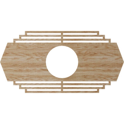 Médaillon de plafond en bois Chrysler