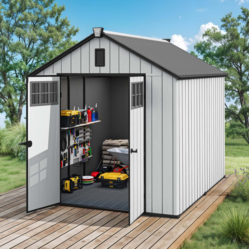  Remise de rangement extérieure 8 x 10 pi avec plancher
