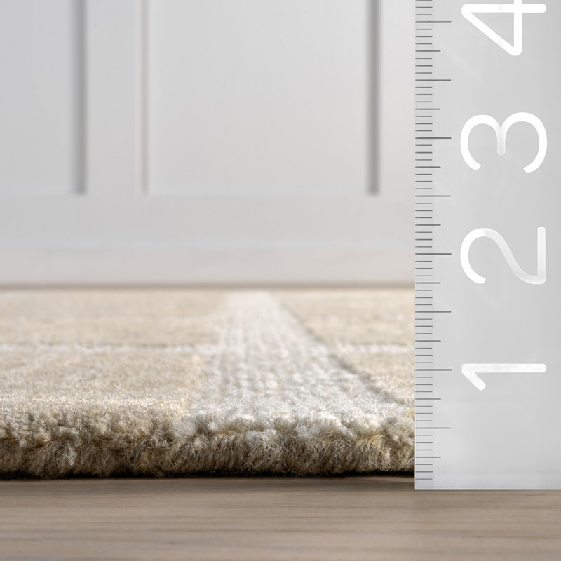  Nepenthe Checked Wool Area Rug, Rectangle 8'6" x 11'6"