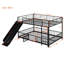 Lit superposé polyvalent en métal avec glissière, garde-corps et conception convertible pour un plaisir et un confort sans fin dans les chambres d'enfants-399391631