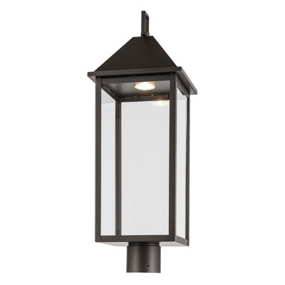 25" 1-Light Outdoor DarkSky Post Light with Clear Glass