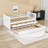 Wood Daybed with Drawers and Trundle