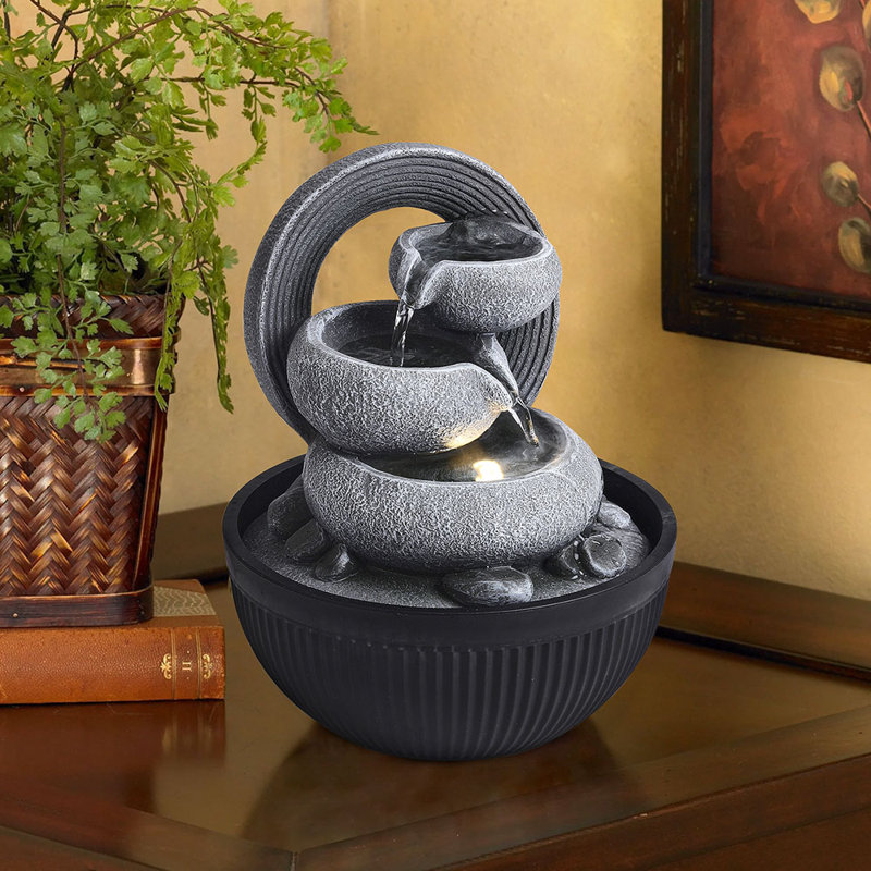 Ishrat Resin Fountain with Light