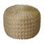 Aunesty 46cm Wide Velvet Tufted Round Pouffe Ottoman-1430170766