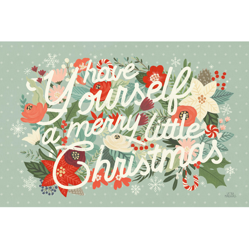 Oneridge Christmas Wishes I, H 24 po x l 36 po, Pas de tapis, Toile tendue