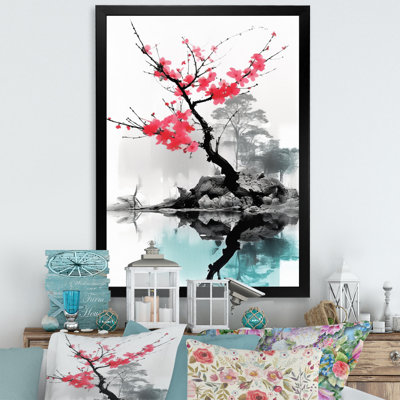 Art asiatique, lac Sumi I sur toile