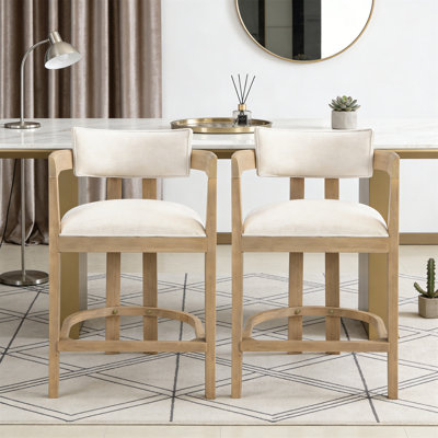 Tabouret de bar 26 po, tabourets de comptoir rembourrés