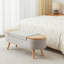 Banc de rangement rembourré avec repose-pieds Jurre-1451848875