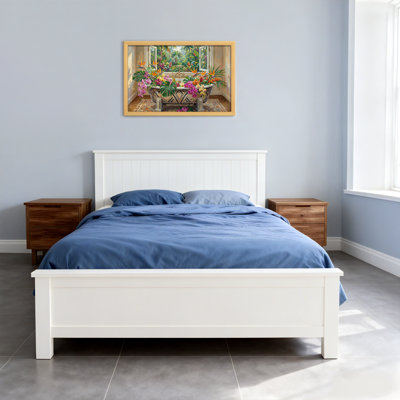 Motif floral de jardin tropical
