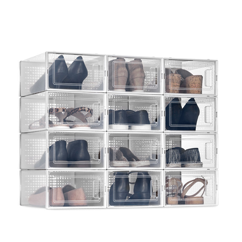 Boîte de rangement en plastique pour chaussures