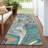 Machine Washable Indoor/Outdoor Jourdan ACN2395 Abstract Rug-850145708