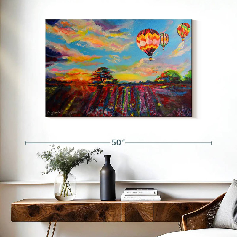 Mehar Balloon Skies, 26" H x 39" W