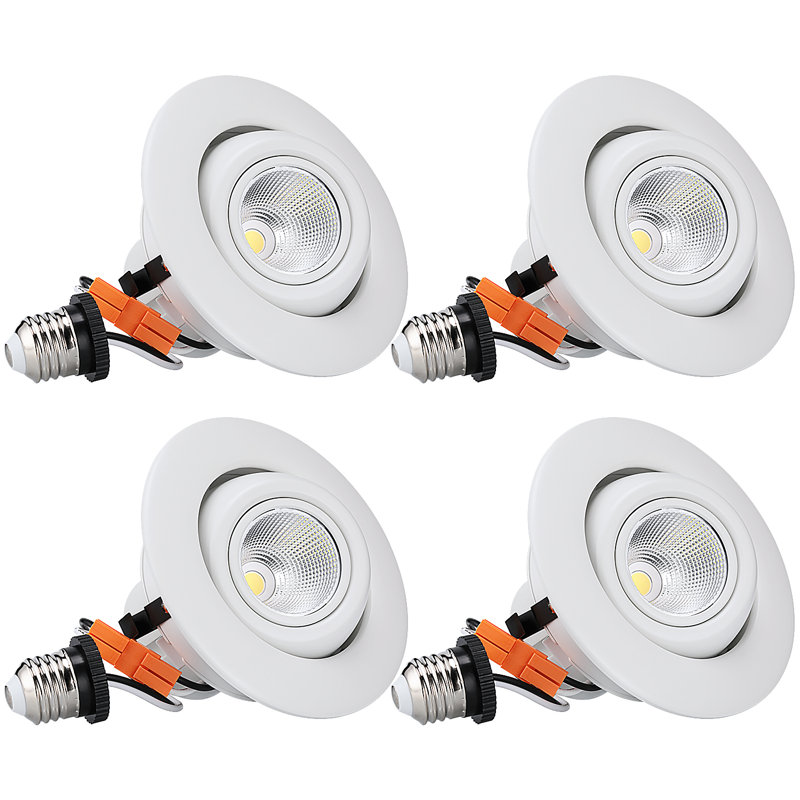 4'' Dimmable IC Rated LED Retrofit Recessed Lighting Kit