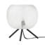 11.5" H Libby Black Tripod Table Lamp With A Clear Textured Glass Globe Shade - George Oliver