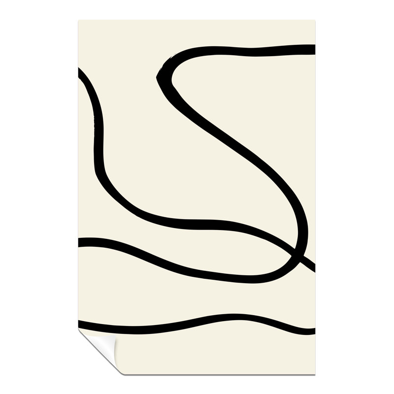Curve Lines - No Frame Painting, 46cm H x 31cm W