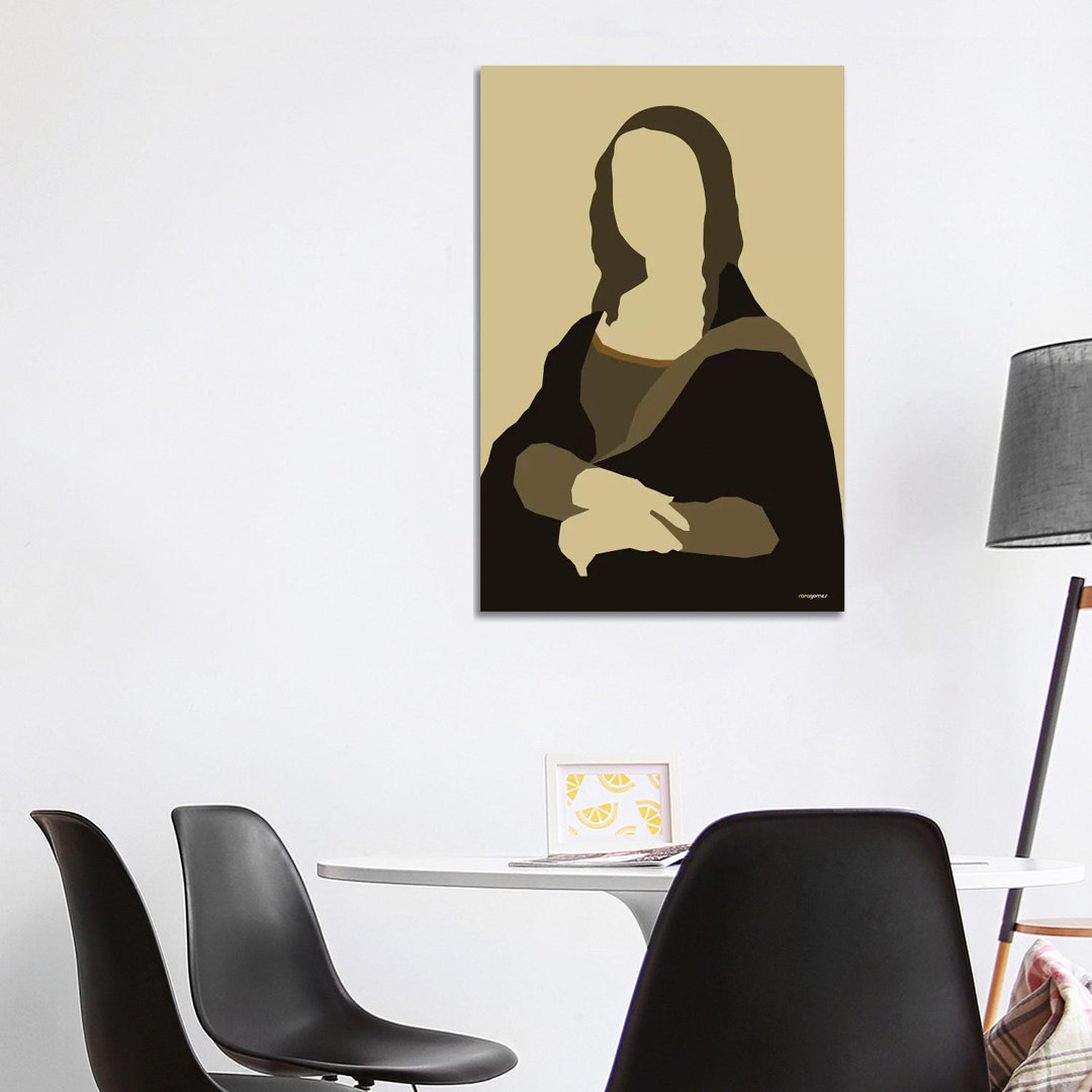 Mona Lisa von Rafael Gomes - Ohne Rahmen Galerie-verpackte Leinwand Giclée auf Leinwand