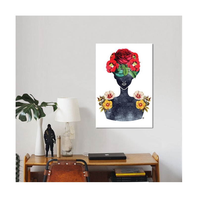 East Urban Home Flower Crown Silhouette III - Thumbnail 2
