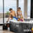 Intex 120 Volt 6 Person 140 - Jet Plastic Round Inflatable Hot Tub