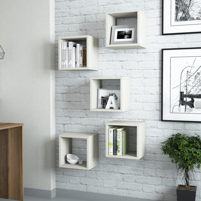 Tioga 5 -Piece Square Cube Shelf