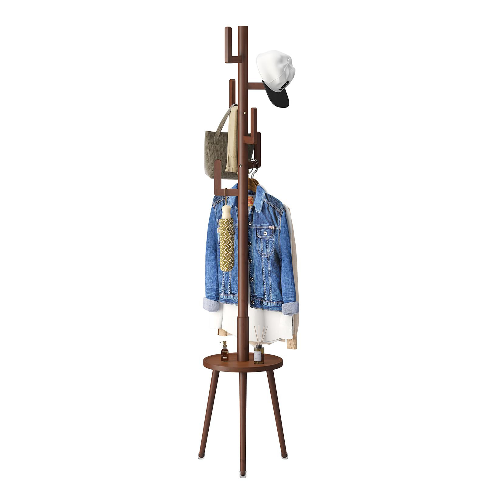 Toledo Bath & Kitchen Coat Rack, Wooden Coat Rack Freestanding With ...