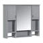 Armoire de rangement murale moderne 35 po x 28 po-28035642