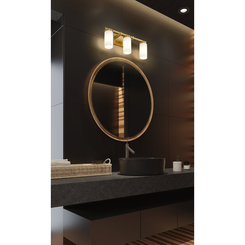 Avers 3 Light Vanity, Gold