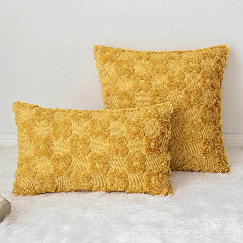 2pcs Spring and summer pillowcases, outdoor farm stay, soft plush sofa cushions, holiday spring and summer home decoration, small Daisy flower cushions, ins style home sofa cushions, cushion covers