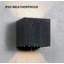 Matte Black 10cm H Outdoor Sconce