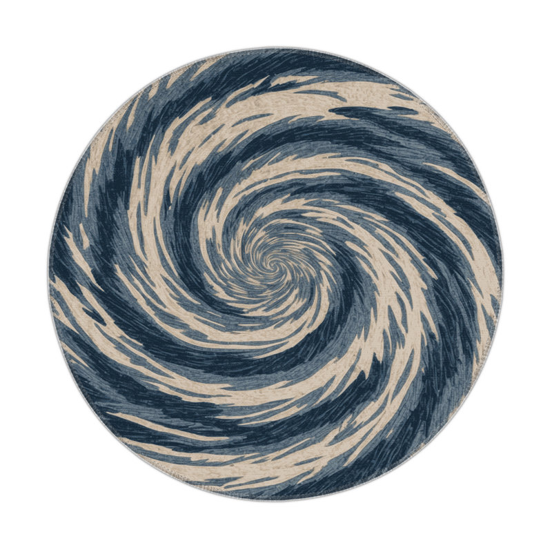 Tapis intérieur et extérieur gris Nature, Rond 5 pi
