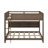 Queen Over Queen Bunk Bed With Cabinets And USB Ports-1501405769