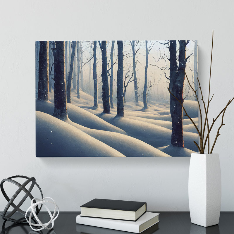 Flourishing Winter Forest - Wrapped Canvas, 40cm H x 60cm W x 3cm D